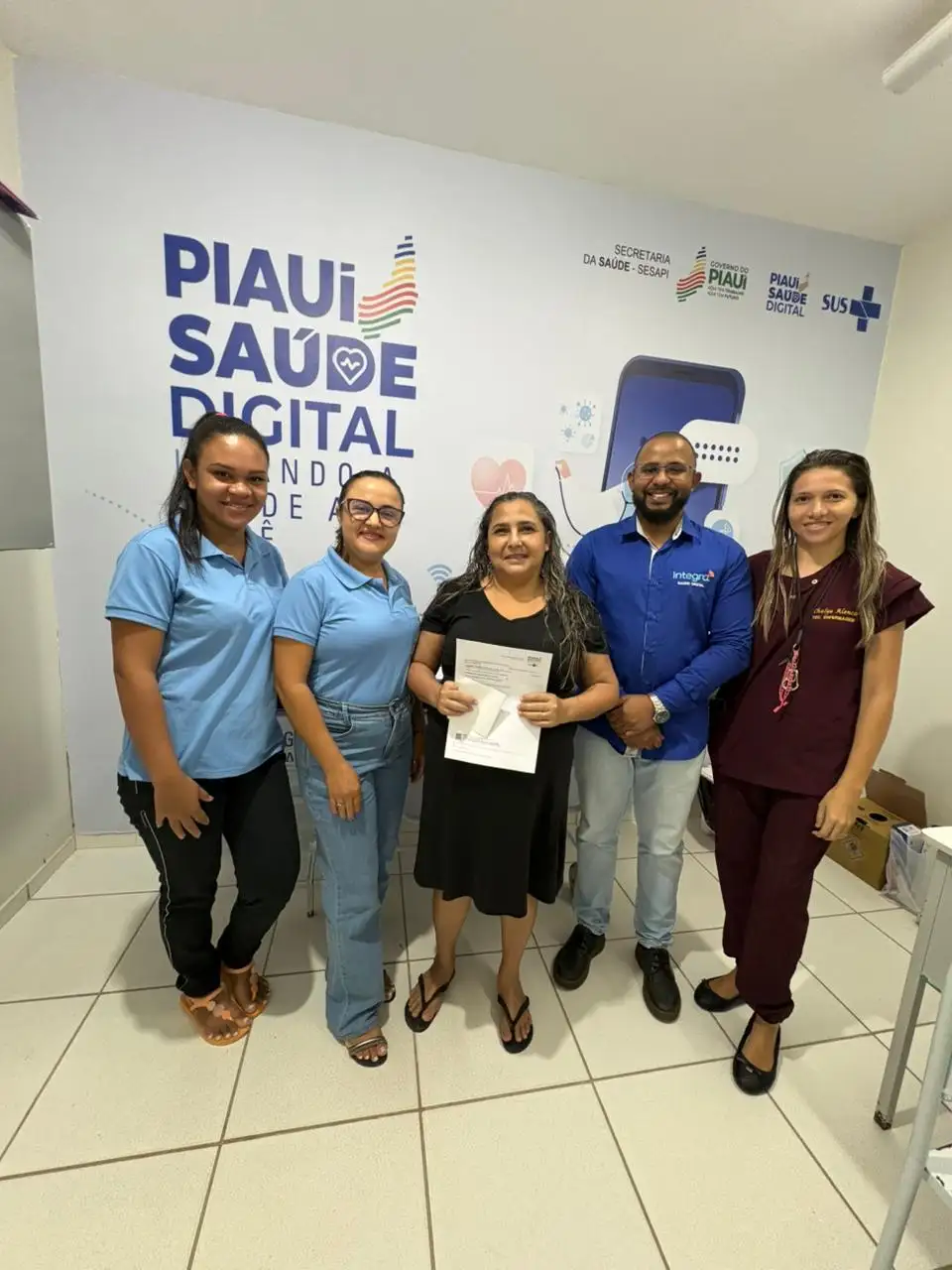 Foto 2 – Beneditinos se destaca na Região Entre Rios com atendimentos domiciliares do Piauí Saúde Digital